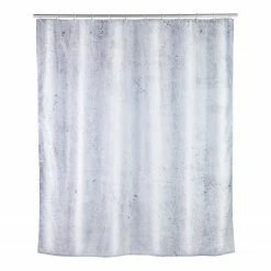 WENKO Duschvorhang Concrete - Polyester - Mehrfarbig