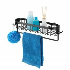 WENKO Wandablage Classic Plus I - Stahl - Schwarz