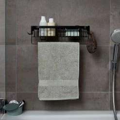 WENKO Wandablage Classic Plus I - Stahl - Schwarz -Badaccessoires Verkäufe 1000181618 190716 12370700596 MOOD DETAILS P000000001000181618 mood