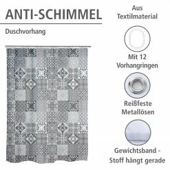 WENKO Duschvorhang Portugal - Polyester - Mehrfarbig -Badaccessoires Verkäufe 1000181627 200519 12511200387 DETAILS P000000001000181627