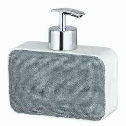 WENKO Seifenspender Ambila - Polyresin - Grau