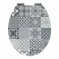 WENKO WC-Sitz Portugal - MDF - Deckel: Mehrfarbig