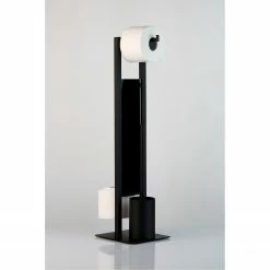 WENKO WC-Garnitur Rivalta - Stahl / Polypropylen - Schwarz -Badaccessoires Verkäufe 1000181642 200519 12511200397 MOOD DETAILS P000000001000181642 mood 1