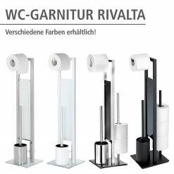 WENKO WC-Garnitur Rivalta - Stahl / Polypropylen - Schwarz -Badaccessoires Verkäufe 1000181642 200519 12511200398 DETAILS P000000001000181642 1