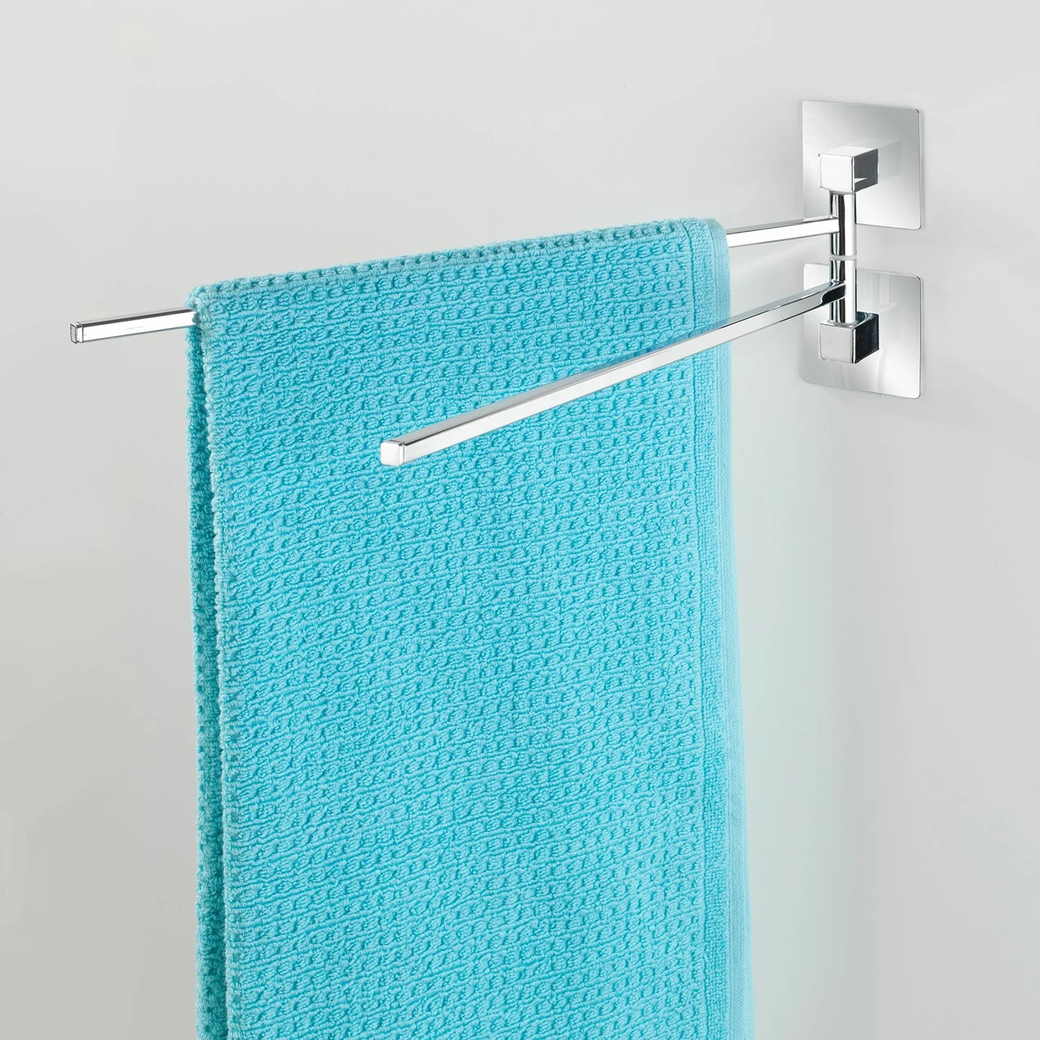 WENKO Handtuchhalter Turbo-Loc Quadro - Edelstahl rostfrei / ABS - Chrom 4 WENKO Handtuchhalter Turbo-Loc Quadro - Edelstahl rostfrei / ABS - Chrom – Bild 2