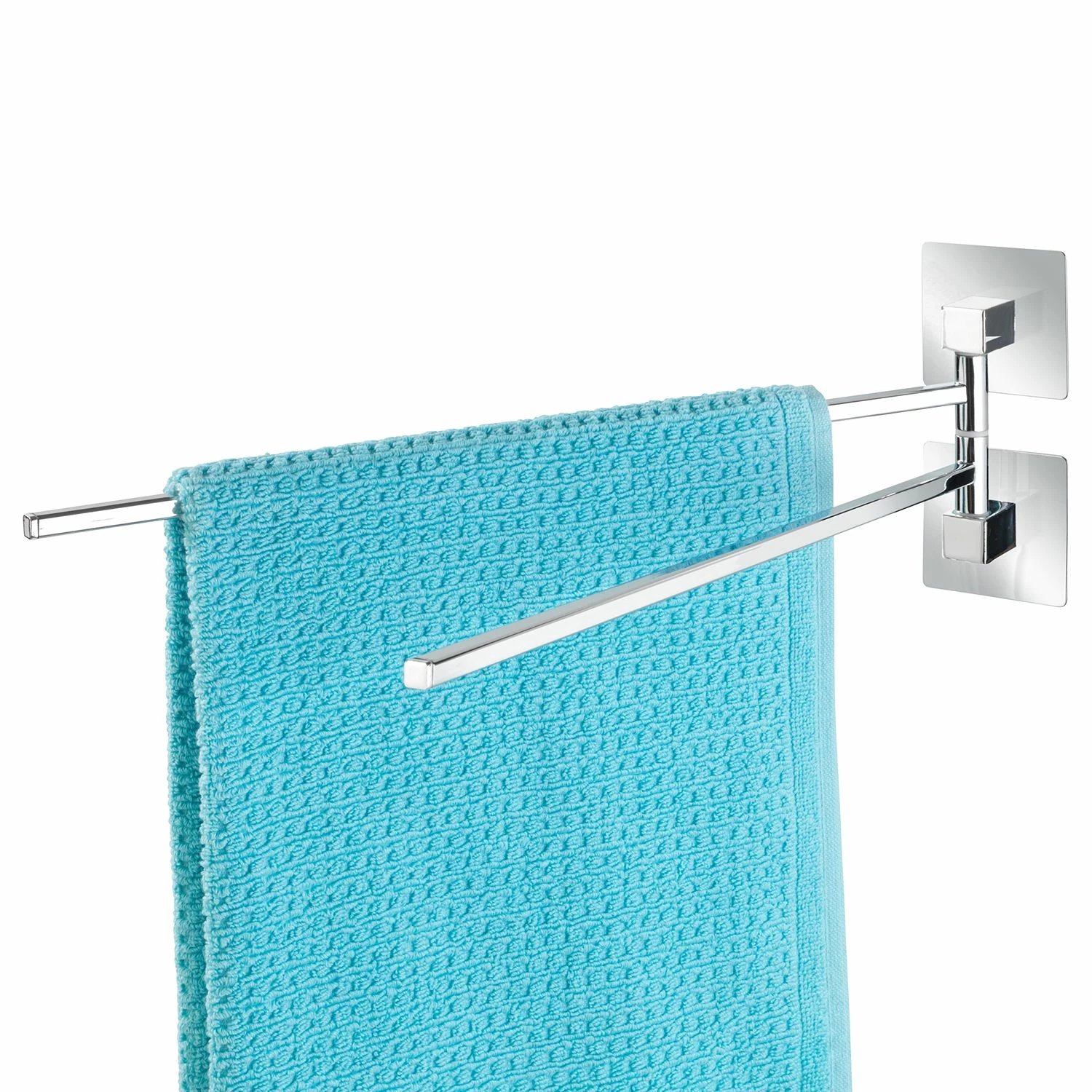 WENKO Handtuchhalter Turbo-Loc Quadro - Edelstahl rostfrei / ABS - Chrom 5 WENKO Handtuchhalter Turbo-Loc Quadro - Edelstahl rostfrei / ABS - Chrom – Bild 3