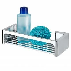 WENKO Wandablage Power-Loc Bralia - Acrylnitril-Butadien-Styrol (ABS) - Silber - 30 x 12 cm -Badaccessoires Verkäufe 1000181659 190716 12371300734 DETAILS P000000001000181659