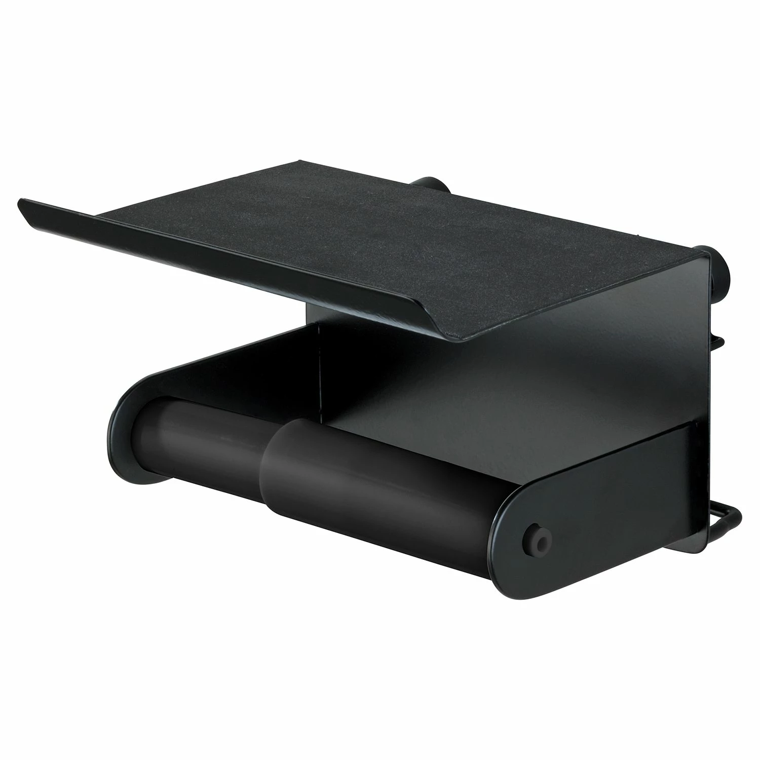 WENKO Toilettenpapierhalter Classic Plus II - Stahl - Schwarz 6 WENKO Toilettenpapierhalter Classic Plus II - Stahl - Schwarz – Bild 4