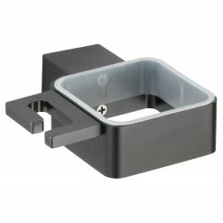 WENKO Haartrocknerhalter Montella - Aluminium - Anthrazit