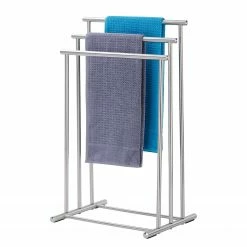 WENKO Handtuchständer Lioni - Edelstahl rostfrei - Edelstahl, satiniert