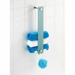 WENKO Handtuchhalter Power-Loc Era - Stahl / Glas - Chrom / Grau -Badaccessoires Verkäufe 1000181711 190716 12372100898 MOOD DETAILS P000000001000181711 mood