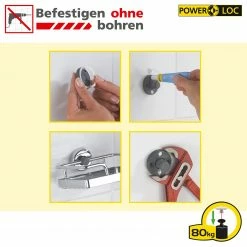 WENKO Handtuchhalter Power-Loc Era - Stahl / Glas - Chrom / Grau -Badaccessoires Verkäufe 1000181711 190716 12372200901 SKETCH DETAILS P000000001000181711 sketch