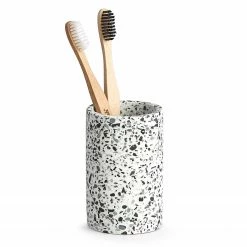 Zeller Zahnputzbecher Murray - Polyresin - Terrazzo -Badaccessoires Verkäufe 1000218250 200707 12193300032 DETAILS P000000001000218250