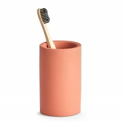 Zeller Zahnputzbecher Trench - Zement - Orange -Badaccessoires Verkäufe 1000218257 200707 12193400057 DETAILS P000000001000218257