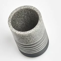 Zeller Zahnputzbecher Shine - Polyresin - Grau -Badaccessoires Verkäufe 1000218260 200707 12193600072 DETAILS P000000001000218260