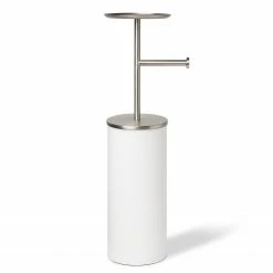 Umbra WC-Bürste Partaloo - Stahl / Polypropylene - Weiß; Silber -Badaccessoires Verkäufe 1000219225 200728 09535000076 DETAILS P000000001000219225