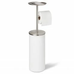 Umbra WC-Bürste Partaloo - Stahl / Polypropylene - Weiß; Silber -Badaccessoires Verkäufe 1000219225 200728 09535000077 DETAILS P000000001000219225