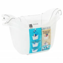 Umbra Duschcaddy Bask - Thermoplatischer Kunststoff / Polyvinylchlorid - Weiß/Silber -Badaccessoires Verkäufe 1000220494 200817 10395000074 DETAILS P000000001000220494