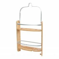 Umbra Duschcaddy Barrel - Aluminium / Bambus - Beige