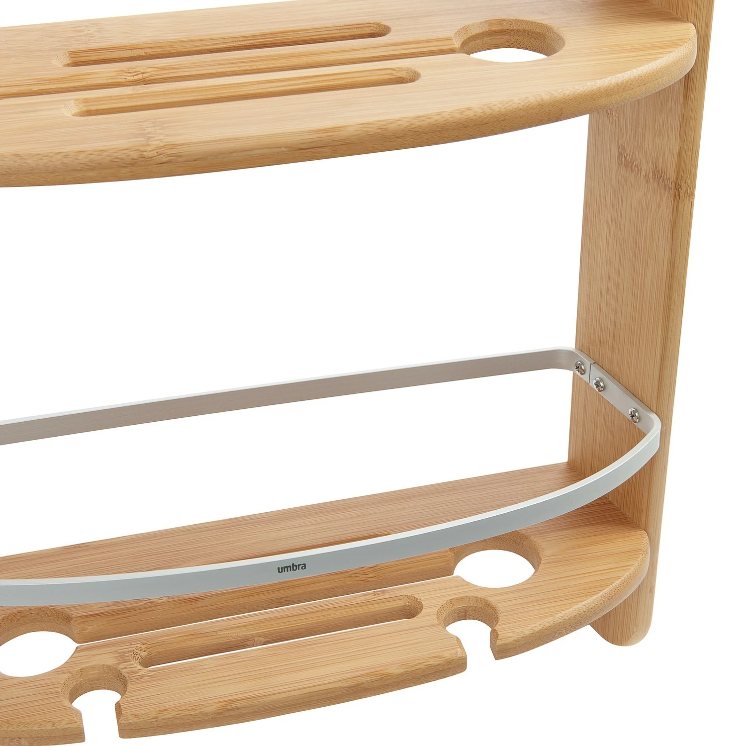 Umbra Duschcaddy Barrel - Aluminium / Bambus - Beige 10 Umbra Duschcaddy Barrel - Aluminium / Bambus - Beige – Bild 8