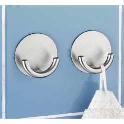 WENKO Wandhaken Rondo (4er-Set) - Edelstahl - Silber -Badaccessoires Verkäufe 1000237854 210104 10024300022 DETAILS P000000001000237854
