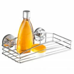 WENKO Wandablage Teyran (2er-Set) - Stahl - Silber -Badaccessoires Verkäufe 1000237865 210104 10024500054 DETAILS P000000001000237865