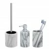 WENKO Bad-Accessoire-Set Onyx (3-teilig) - Marmor - Mehrfarbig -Badaccessoires Verkäufe 1000237978 210104 10030500341 IMAGE P000000001000237978