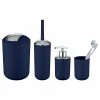 WENKO Bad-Accessoire-Set Brasil (4-teilig) - Kunststoff - Dunkelblau -Badaccessoires Verkäufe 1000238003 210104 10031300448 IMAGE P000000001000238003