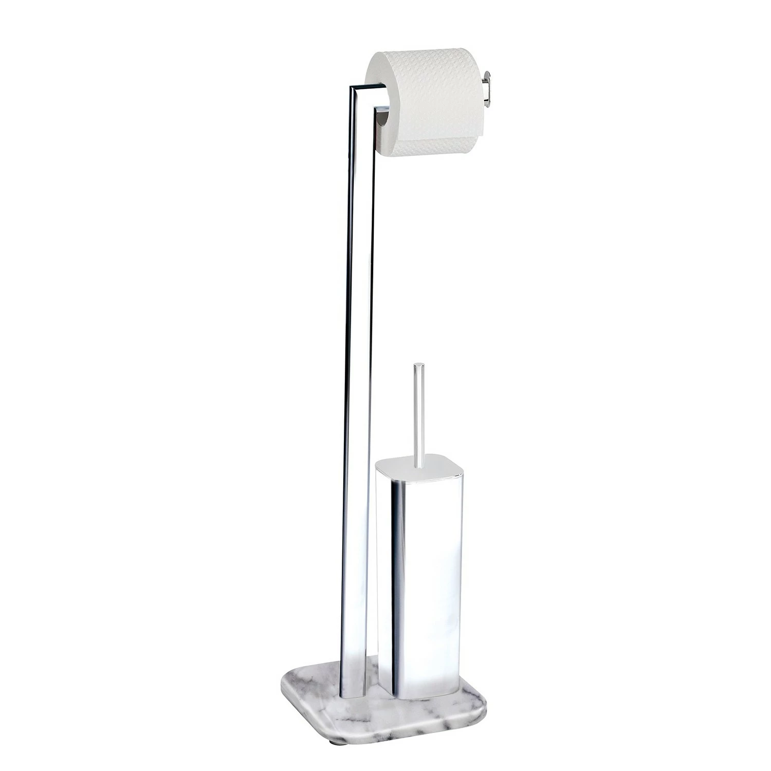 WENKO WC-Garnitur & Handtuchständer Onyx - Marmor / Stahl - Mehrfarbig 5 WENKO WC-Garnitur & Handtuchständer Onyx - Marmor / Stahl - Mehrfarbig – Bild 3