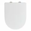 WENKO WC-Sitz Exclusive Nr. 3 - Duroplast / Edelstahl - Weiß / Silber