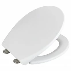 WENKO WC-Sitz Ikaria - Duroplast / Edelstahl - Weiß 8 WENKO WC-Sitz Ikaria - Duroplast / Edelstahl - Weiß -Badaccessoires Verkäufe 1000243005 210129 09320400187 DETAILS P000000001000243005