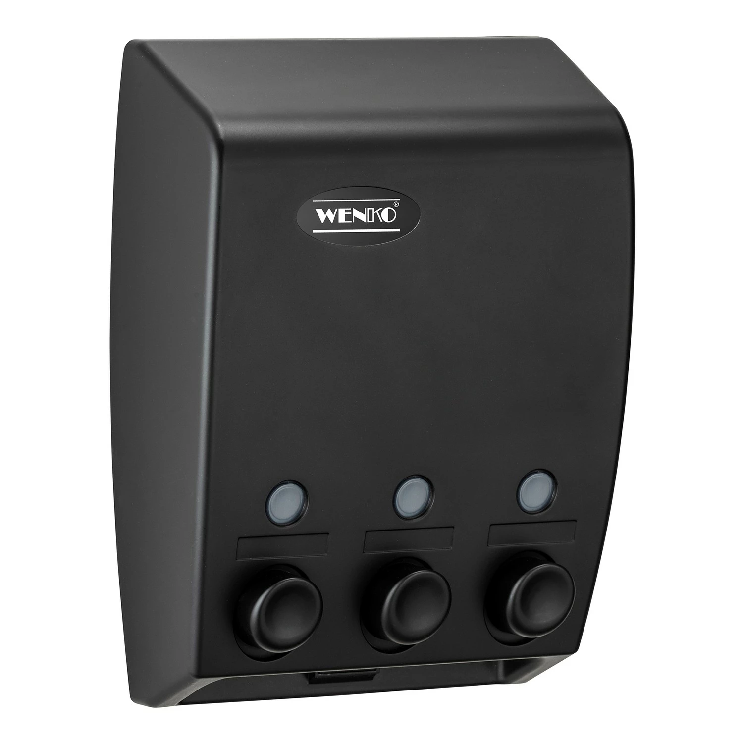 WENKO Seifenspender Varese (3-Kammer) - Kunststoff - Schwarz 6 WENKO Seifenspender Varese (3-Kammer) - Kunststoff - Schwarz – Bild 4