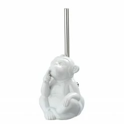 WENKO WC-Bürste Monkey Quiet - Keramik - Weiß