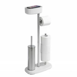 WENKO Stand WC-Garnitur Rivazza - Edelstahl - Weiß 7 WENKO Stand WC-Garnitur Rivazza - Edelstahl - Weiß -Badaccessoires Verkäufe 1000243040 210129 09322500283 DETAILS P000000001000243040