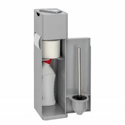 WENKO Stand WC-Garnitur Imon - Kunststoff - Grau -Badaccessoires Verkäufe 1000243052 210129 09323000317 DETAILS P000000001000243052 1