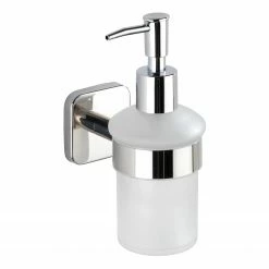 WENKO Seifenspender Mezzano - Edelstahl - Silber