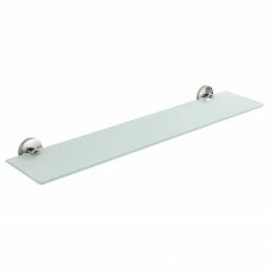 WENKO Glasablage Cuba - Zinkdruckguss - Silber