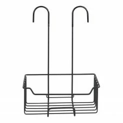 WENKO Thermostat-Dusch-Caddy Milo - Edelstahl / Kunststoff - Schwarz