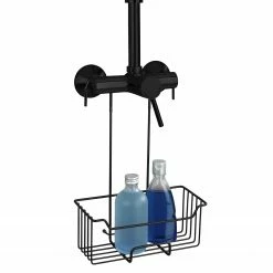 WENKO Thermostat-Dusch-Caddy Milo - Edelstahl / Kunststoff - Schwarz -Badaccessoires Verkäufe 1000243121 210129 09325700510 DETAILS P000000001000243121