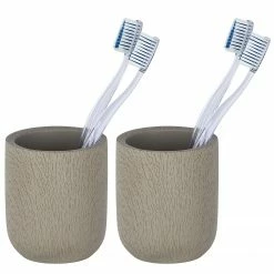 Zahnputzbecher Joy - Zement - Taupe -Badaccessoires Verkäufe 1000243162 210129 09331200598 DETAILS P000000001000243162
