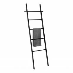 WENKO Handtuchleiter Suri - Bambus - Schwarz -Badaccessoires Verkäufe 1000243165 210129 09331400607 DETAILS P000000001000243165 1