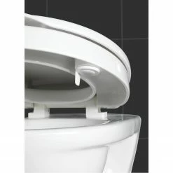 WENKO WC-Sitz Secura - Aluminium / Duroplasz - Weiß -Badaccessoires Verkäufe 1000243169 210129 09331900639 DETAILS P000000001000243169