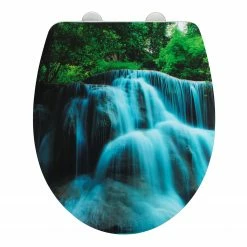 WENKO WC-Sitz Waterfall - Duroplast / Acryl - Mehrfarbig