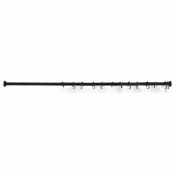 Kleine Wolke Federstange Tursac - Aluminium - Schwarz - Breite: 220 cm