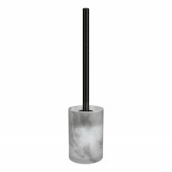 Kleine Wolke WC-Bürstenhalterung Marmor - Glas - Anthrazit
