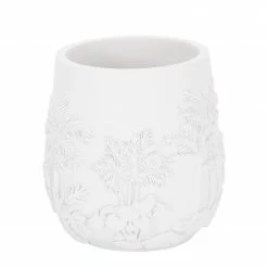 Kleine Wolke Zahnputzbecher Exotic - Polyresin - Weiß