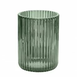 Kleine Wolke Zahnputzbecher Antoinette - Glas - Olivgrün