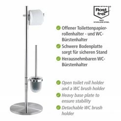 WENKO Stand WC-Garnitur Pieno - Metall - Satiniert -Badaccessoires Verkäufe 1000257682 210422 0739000001070 ICON DETAILS P000000001000257682 icon seal