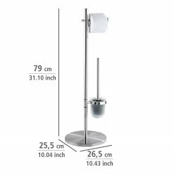 WENKO Stand WC-Garnitur Pieno - Metall - Satiniert -Badaccessoires Verkäufe 1000257682 210422 0739000001072 ICON DETAILS P000000001000257682 icon seal