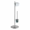 WENKO Stand WC-Garnitur Pieno - Metall - Satiniert -Badaccessoires Verkäufe 1000257682 210422 07390000077 IMAGE P000000001000257682